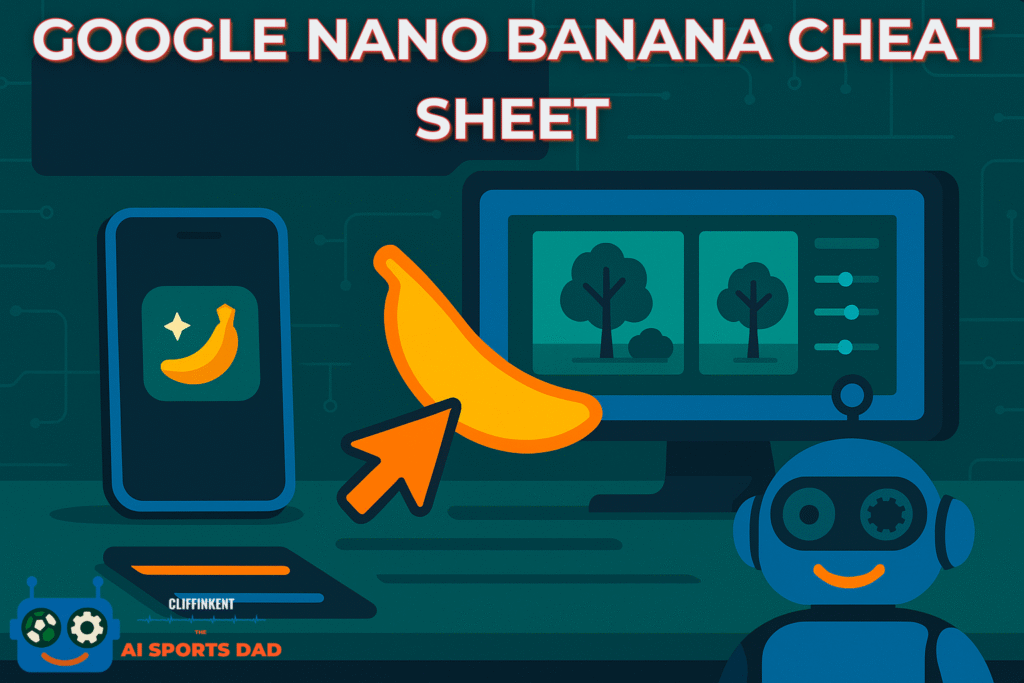 Google Nano Banana cheat sheet editing example for beginners
